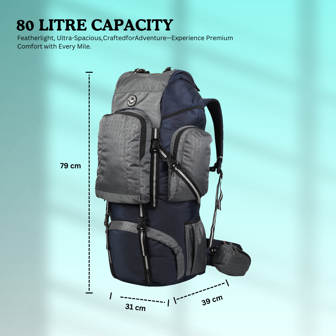 Kailash Rucksack Grey 80 Litre