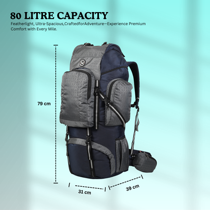 Kailash Rucksack Grey 80 Litre
