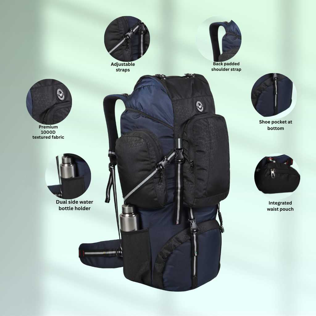 Kailash Rucksack Navy Blue 80 Litre