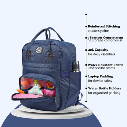 Baby Bag Navy Blue