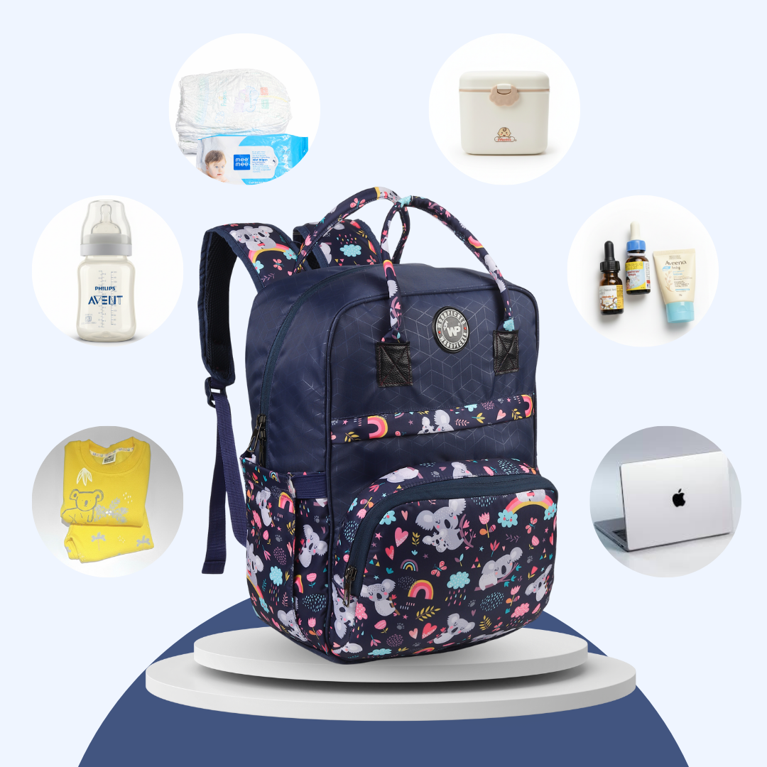 Baby Bag Plus Rainbow Blue