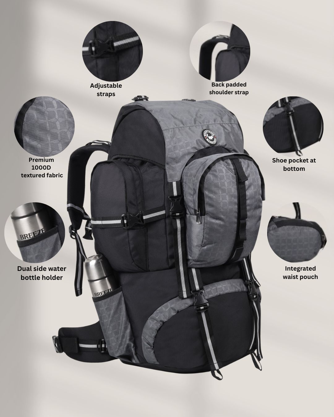 Kedar Rucksack Gray