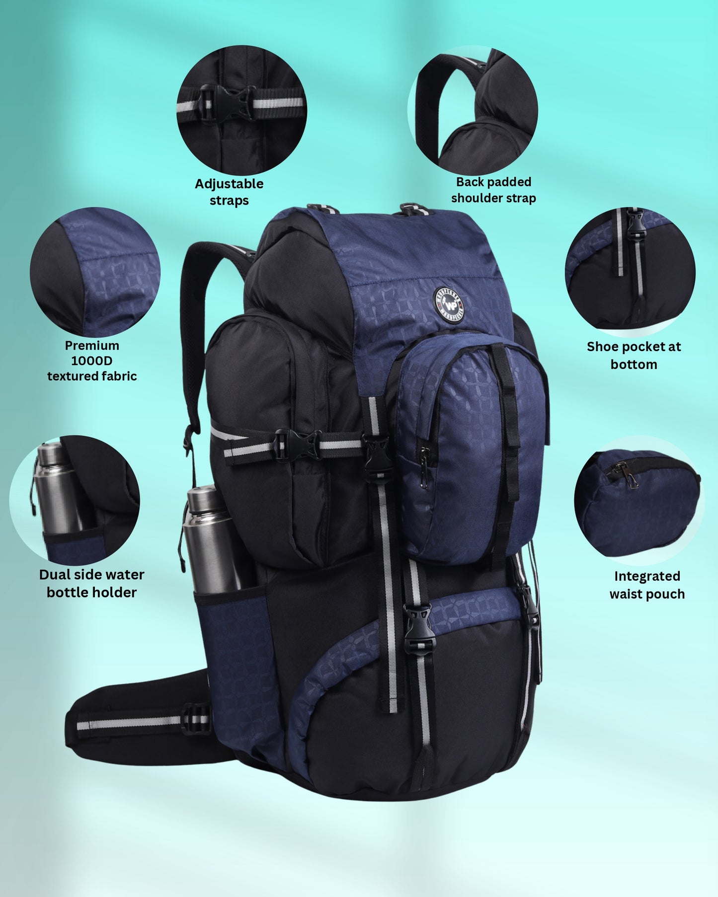 Kedar Rucksack Navy Blue
