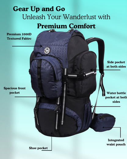 Kedar Rucksack Navy Blue